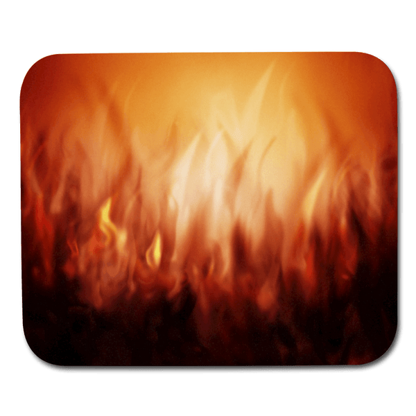 Flames and Blaze Mouse Pad - white