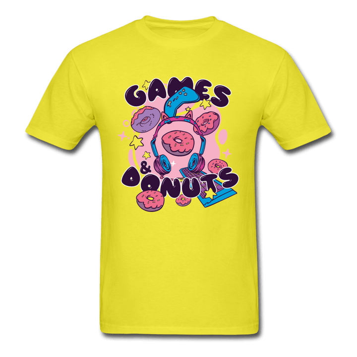 Games and Donuts Sweet Life Unisex T-Shirt - yellow