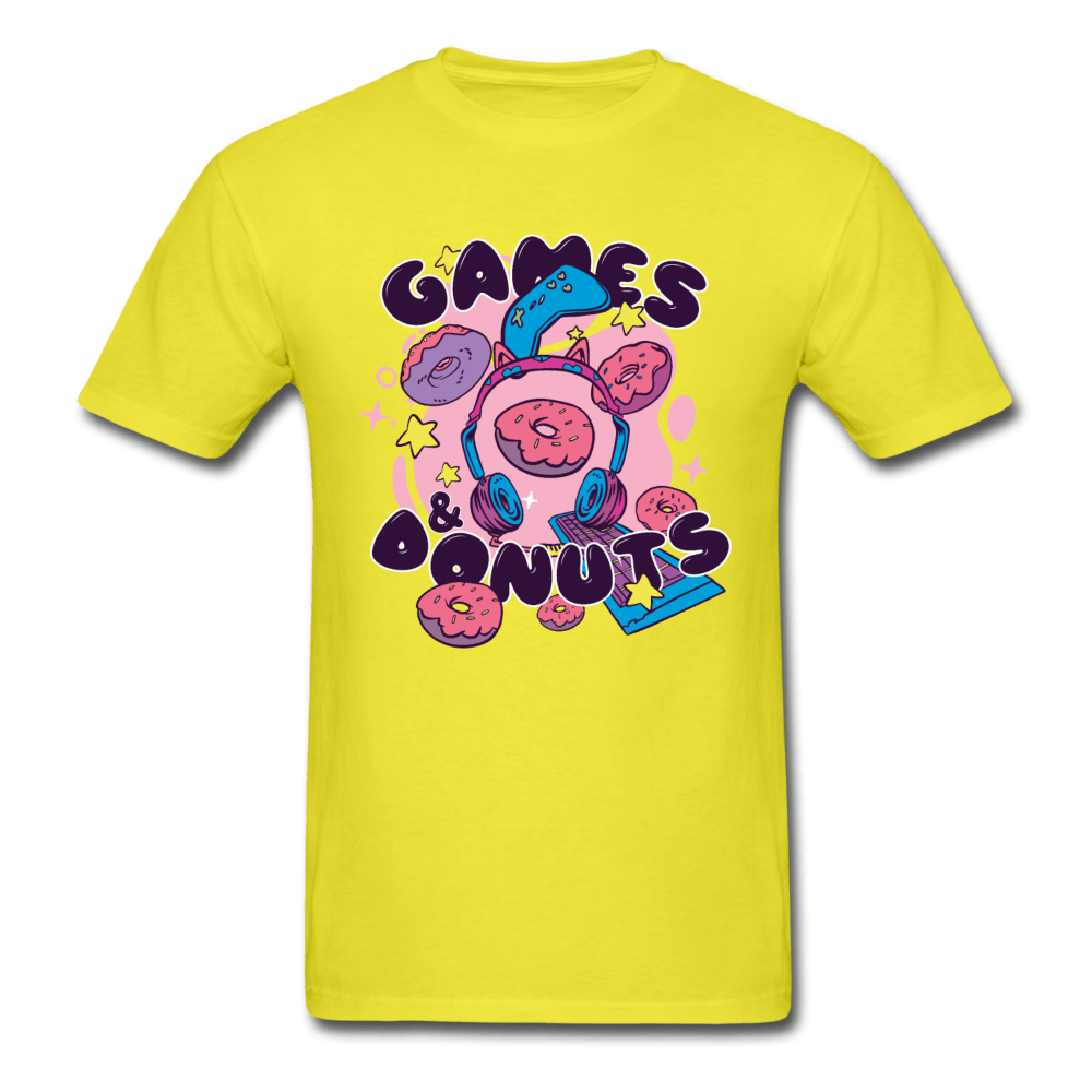 Games and Donuts Sweet Life Unisex T-Shirt - yellow