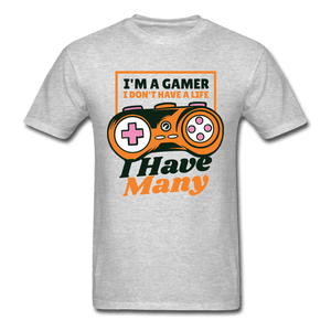 I'm a Gamer I Have Many Lives Unisex T-Shirt - heather gray