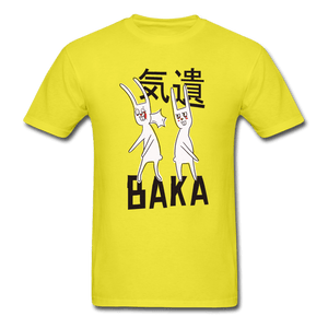 BAKA Slapping Rabbit Unisex T-Shirt - yellow