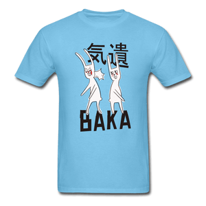 BAKA Slapping Rabbit Unisex T-Shirt - aquatic blue