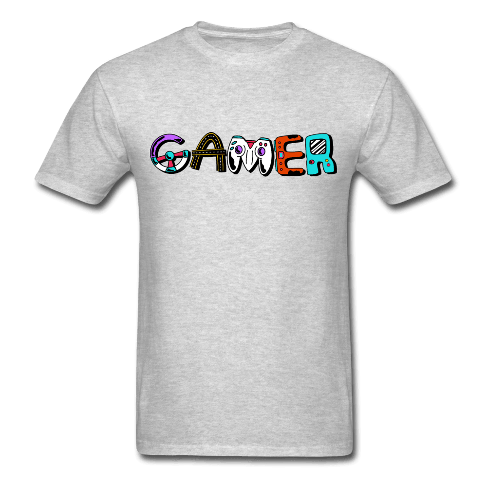 Gamer Controls Funky Unisex T-Shirt - heather gray
