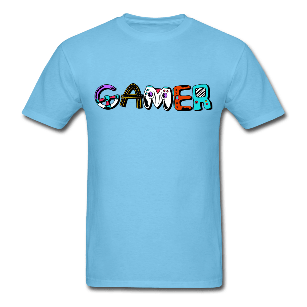 Gamer Controls Funky Unisex T-Shirt - aquatic blue