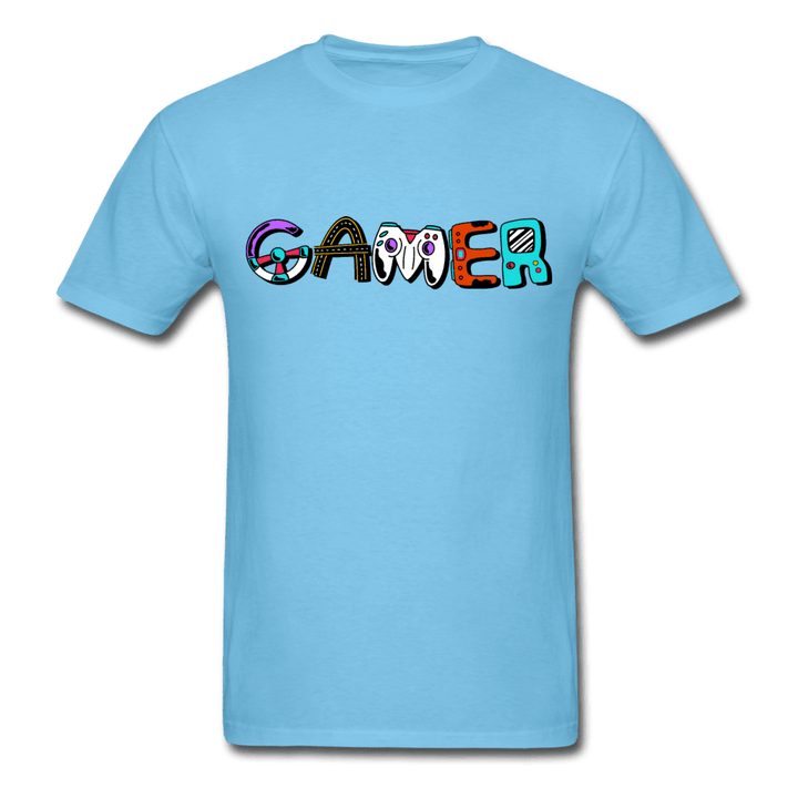 Gamer Controls Funky Unisex T-Shirt - aquatic blue