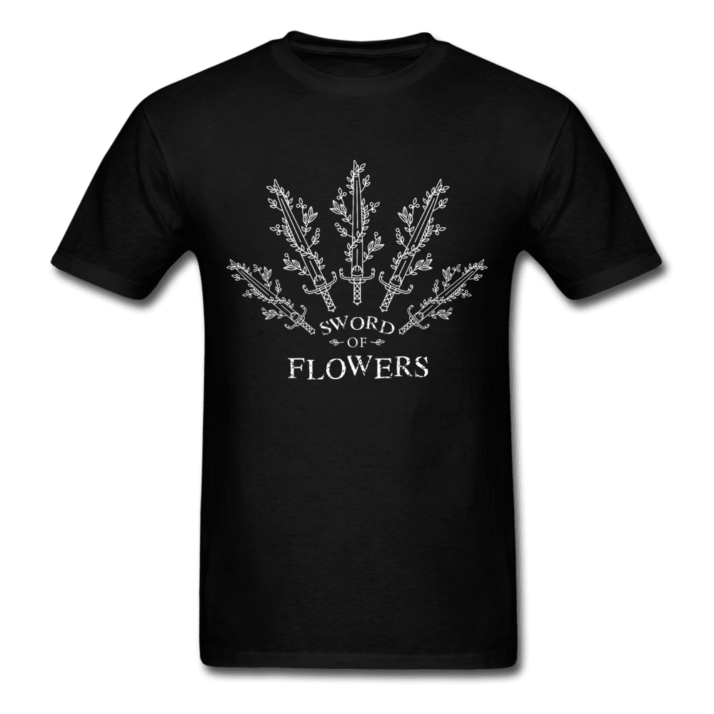 Sword of Flowers Unisex T-Shirt - black