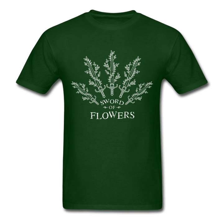 Sword of Flowers Unisex T-Shirt - forest green