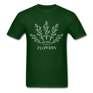Sword of Flowers Unisex T-Shirt - forest green