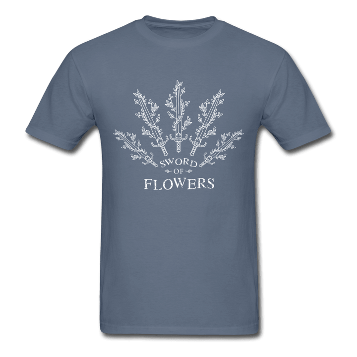 Sword of Flowers Unisex T-Shirt - denim