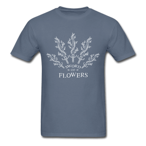 Sword of Flowers Unisex T-Shirt - denim