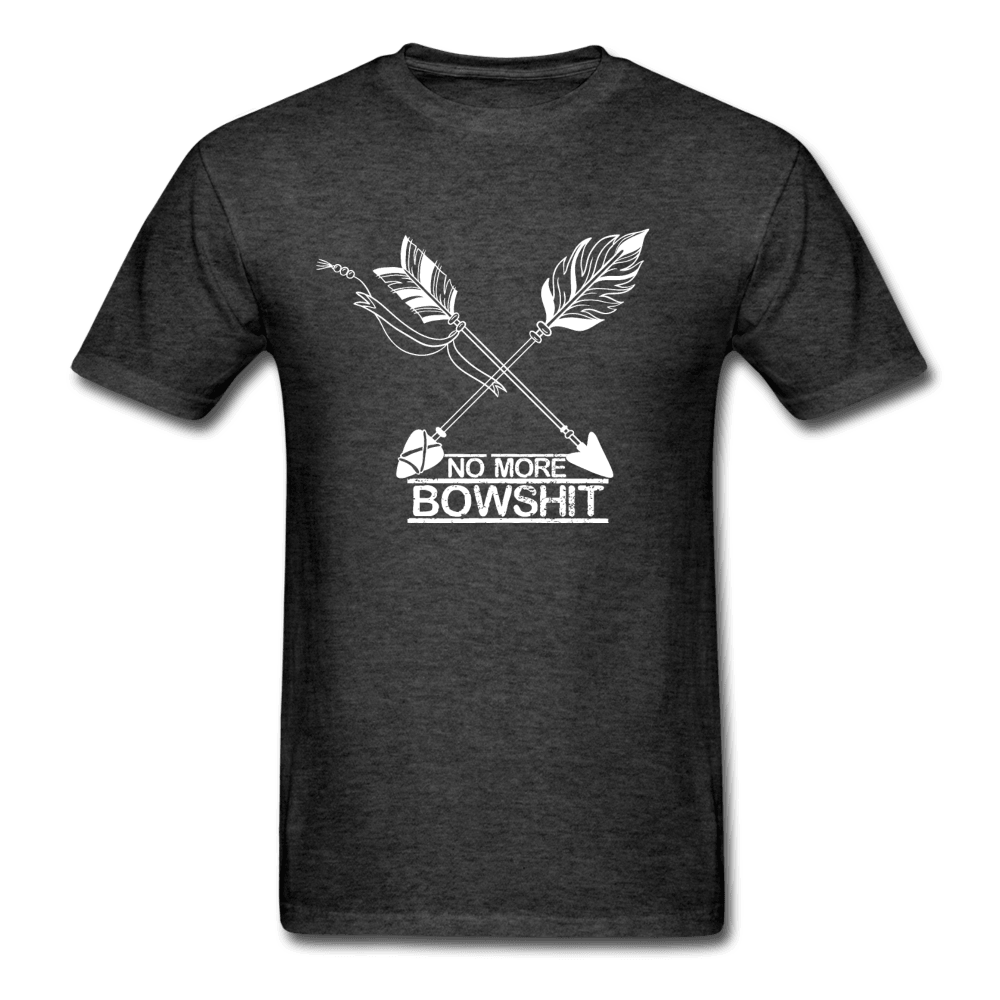 No More Bowshit Archer Ranger Unisex T-Shirt - heather black