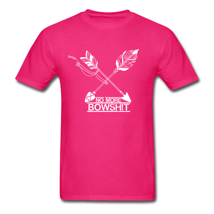 No More Bowshit Archer Ranger Unisex T-Shirt - fuchsia