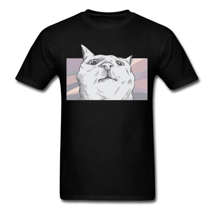 What Are You Looking At? Cool Cat T-Shirt - black
