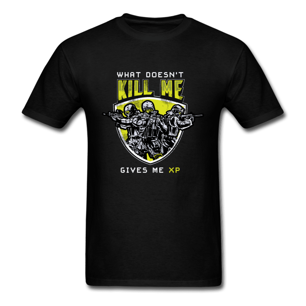 What Doesn't Kill Me Gives Me XP Shirt - black