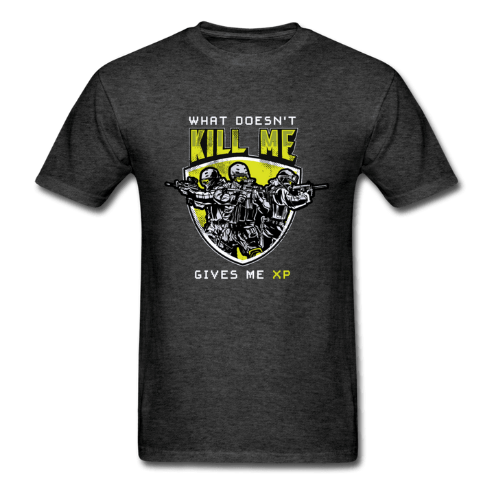 What Doesn't Kill Me Gives Me XP Shirt - heather black