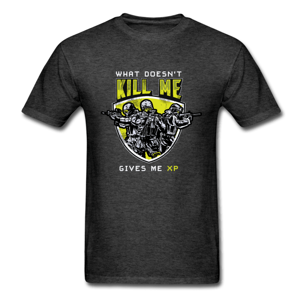 What Doesn't Kill Me Gives Me XP Shirt - heather black