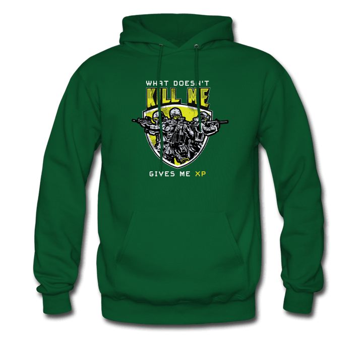 What Doesn't Kill Me Gives Me XP Hoodie - forest green