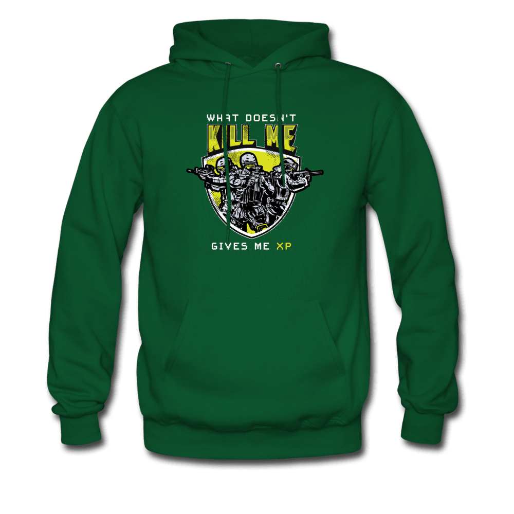 What Doesn't Kill Me Gives Me XP Hoodie - forest green