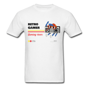 Retro Gamer Gaming 4Ever Gamer Shirt - white