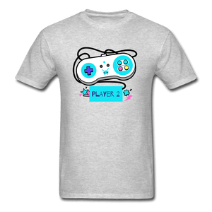 Player 2 Controller Gamer Shirt - heather gray