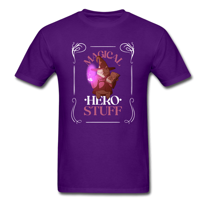 Magical Cat Wizard Gamer Shirt - purple