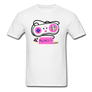 Player 3 Controller Gamer Shirt - white