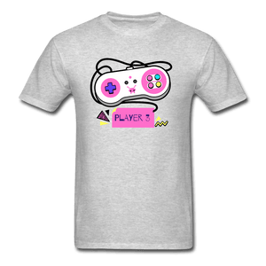 Player 3 Controller Gamer Shirt - heather gray