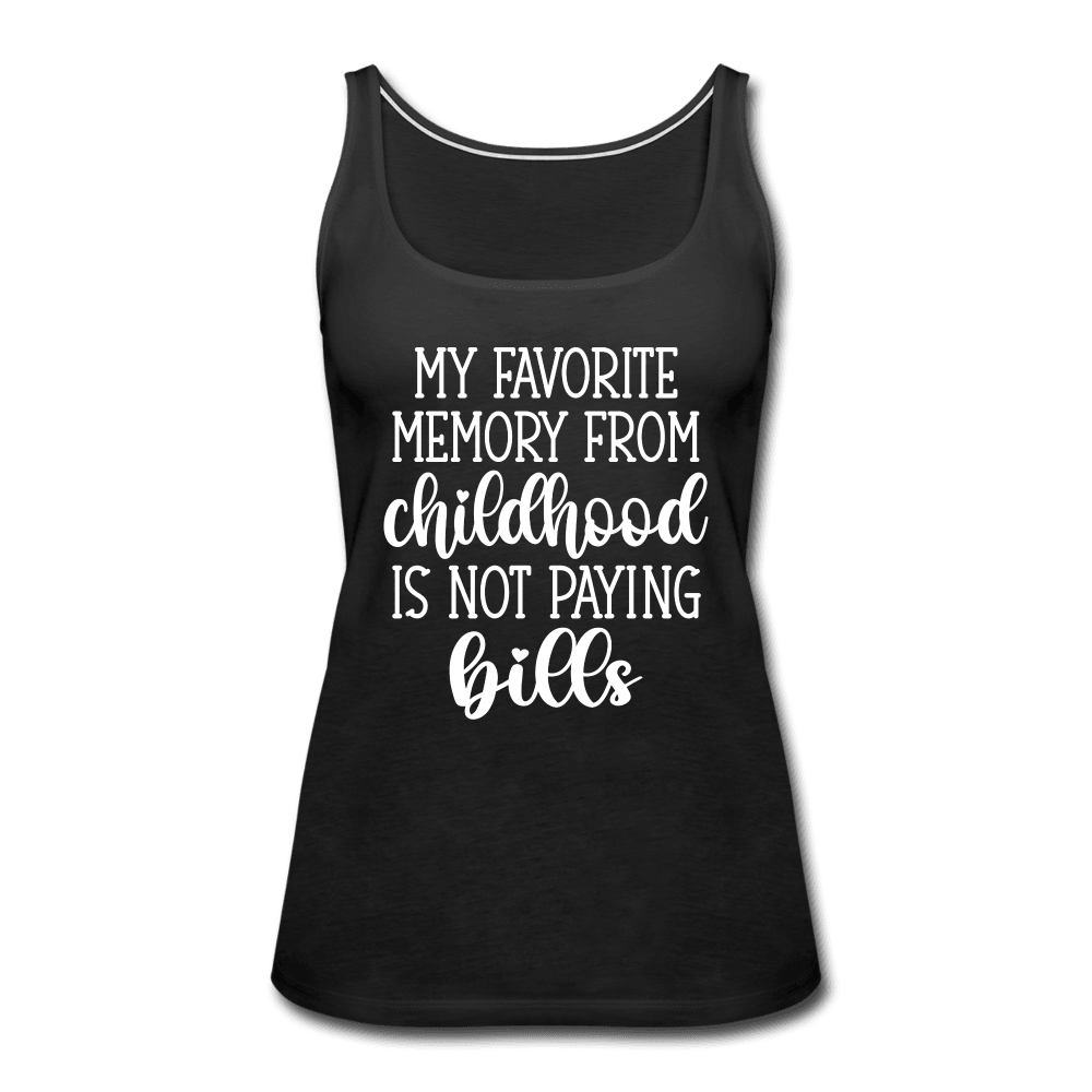 Favorite Childhood Memory Tank Top - black