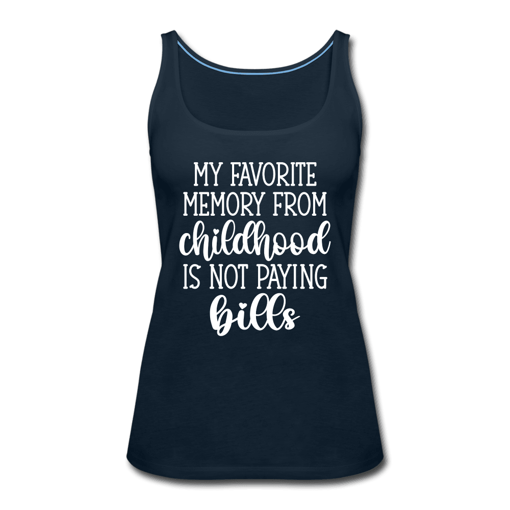 Favorite Childhood Memory Tank Top - deep navy
