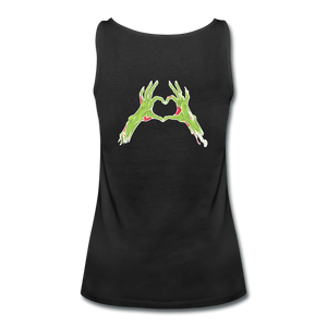Zombie Chase Funny Quote Tank Top - black