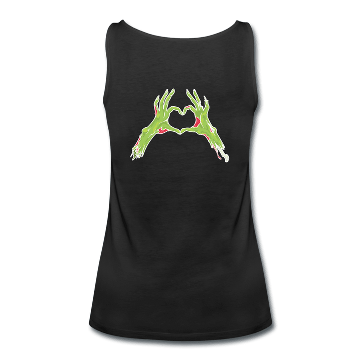 Zombie Chase Funny Quote Tank Top - black