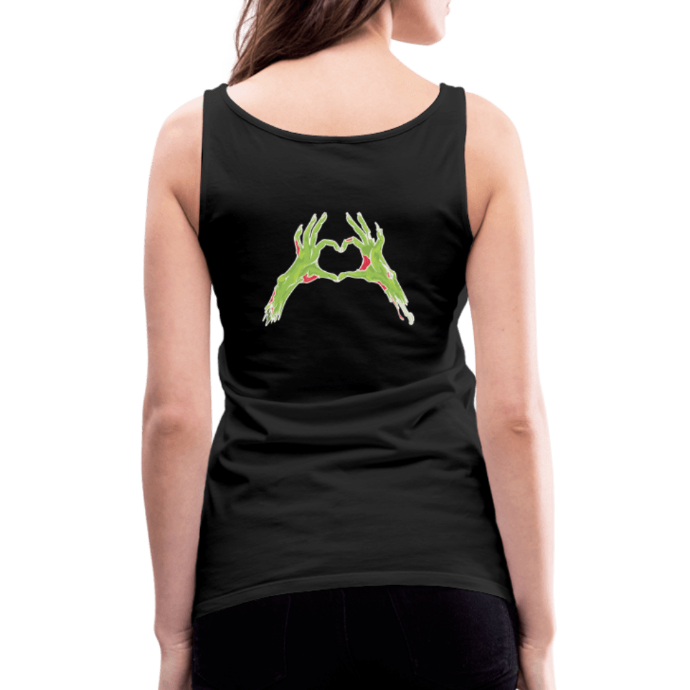 Zombie Chase Funny Quote Tank Top - black