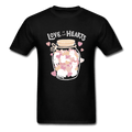 Love in Our Hearts Cute Cat Jar T-Shirt - black