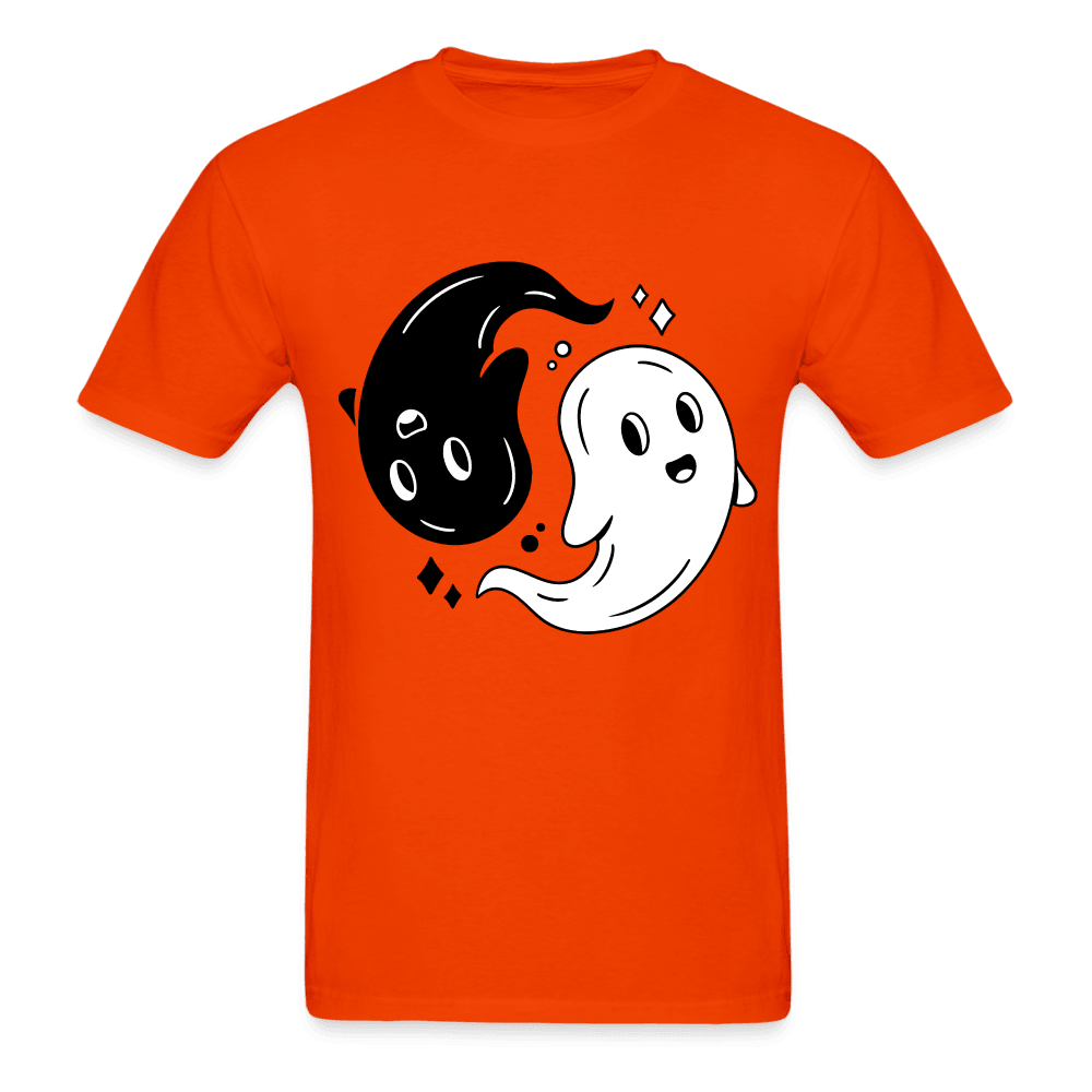 Ghost Fellas Yin Yang T-Shirt - orange