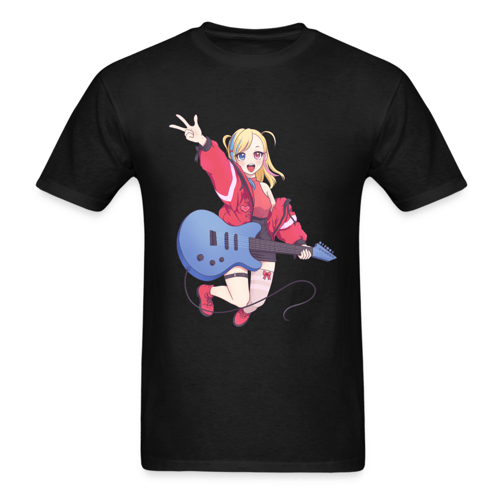Rock On Anime Concert T-Shirt - black