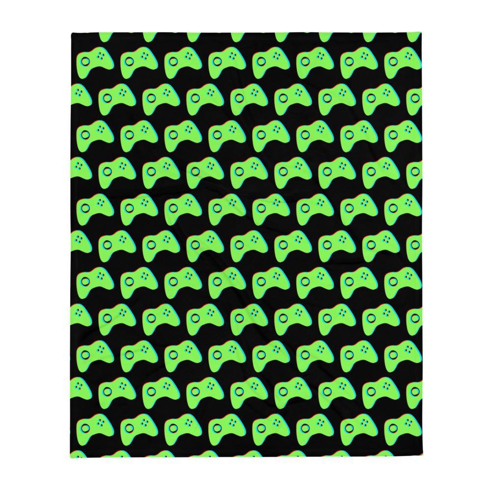 Neon Lights Gaming Controller Throw Blanket - PlayWhatever