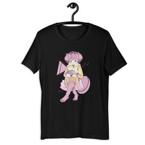 Pink Anime Girl Mobile Gaming Gamer T-Shirt - PlayWhatever