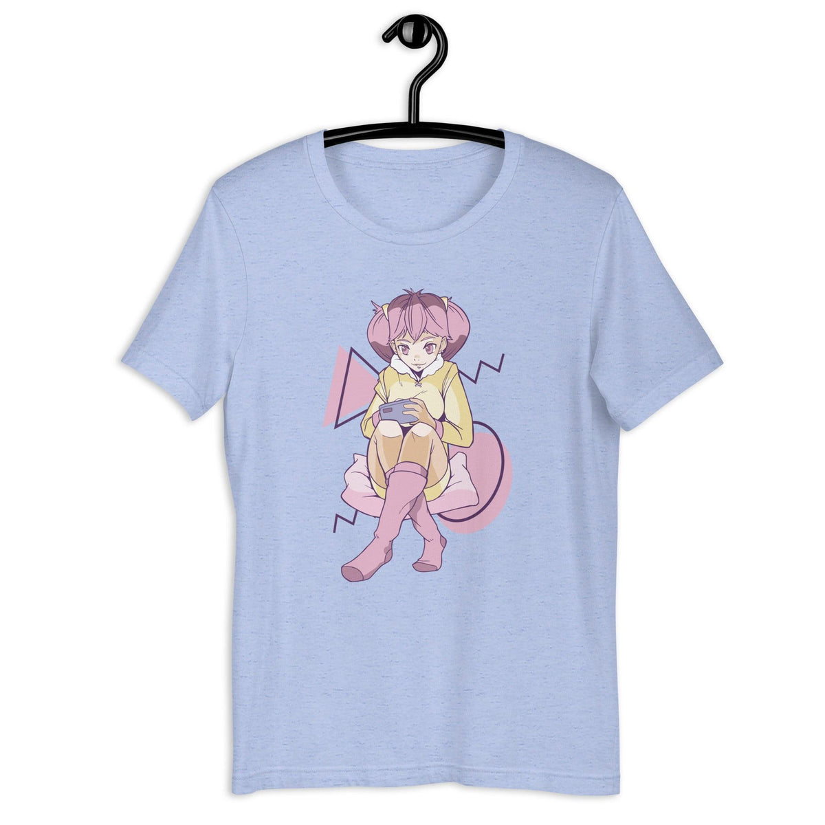 Pink Anime Girl Mobile Gaming Gamer T-Shirt - PlayWhatever
