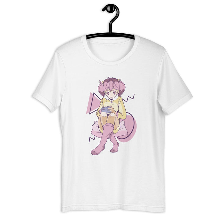 Pink Anime Girl Mobile Gaming Gamer T-Shirt - PlayWhatever
