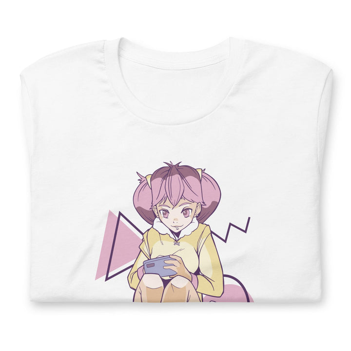 Pink Anime Girl Mobile Gaming Gamer T-Shirt - PlayWhatever